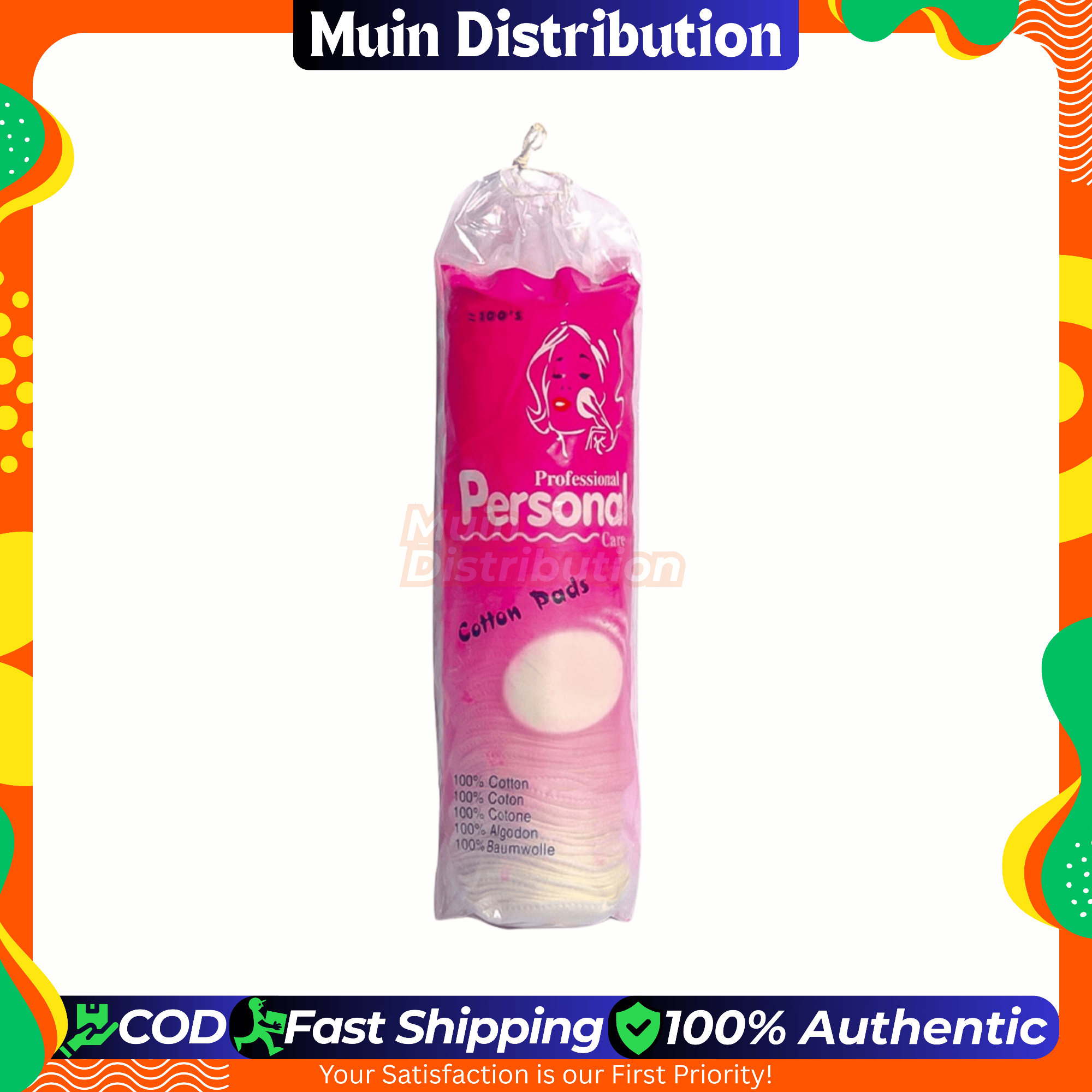 Picture of Professional Personal Care Cotton Pads  pack of 100 pcs