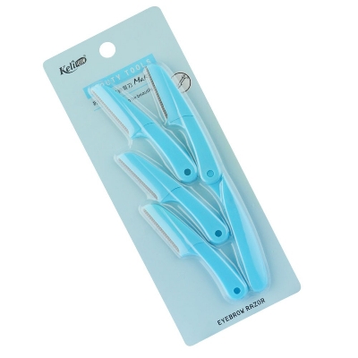 Picture of keli 4pcs Foldable Eyebrow Facial Hair Removal, Shaper, and Trimmer in New Design - Blue