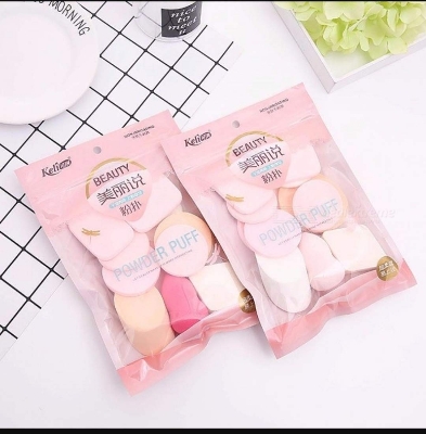 Picture of keli 13 Pcs Makeup Sponge Combo set, Makeup Blender Powder Buff Sponge Cosmetic Puff, Sponge Beauty Blender Puf - Beauty Blender