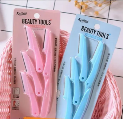 Picture of 4pcs keli Foldable Eyebrow Facial Hair Removal, Shaper, and Trimmer in New Design - Facial Razor.