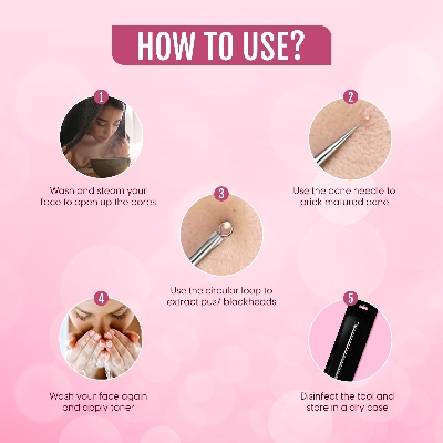 Picture of Bron Stick / Blackhead Remover Tool Acne Pimple Extractor (Silver) 1 pcs