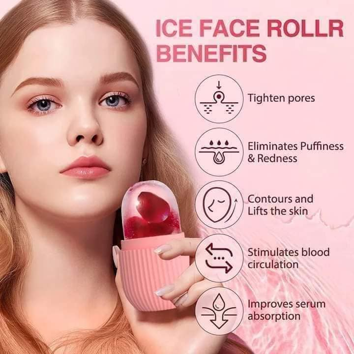Picture of Ice Roller (Pink) for Neck, Face & Eyes Massager | Face and Eye Puffiness