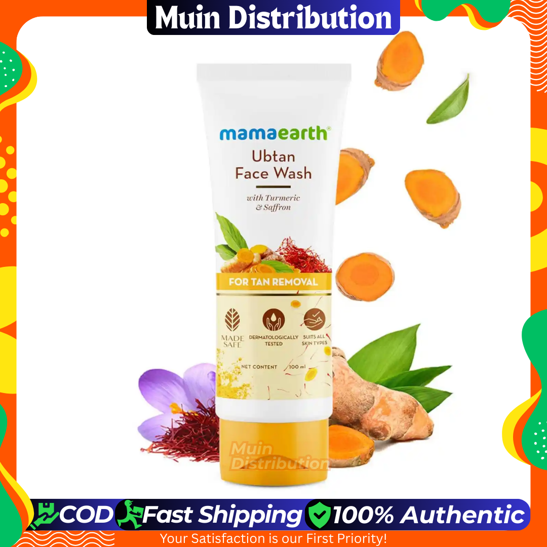 Picture of Mamaearth Ubtan Face Wash with Turmeric & Saffron for Tan Removal – 100ml