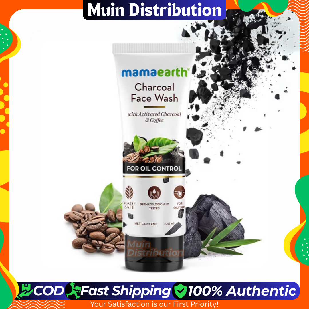 Picture of Mamaearth Charcoal Face Wash with Activated Charcoal and Coffee for Oil Control – 100 ml