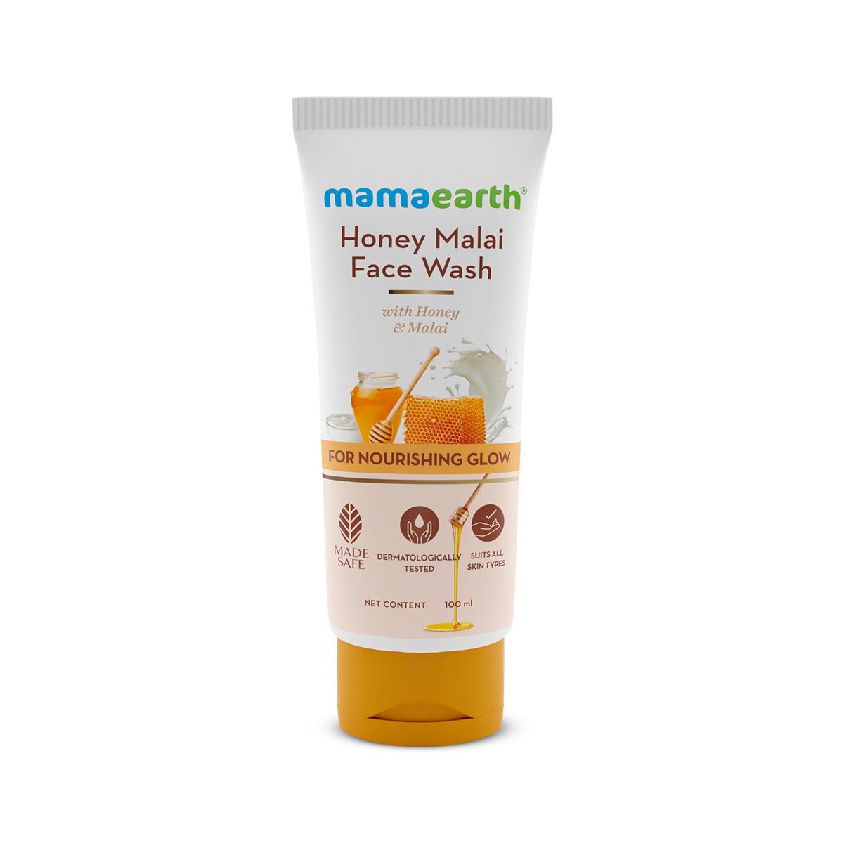 Picture of Mamaearth Honey Malai Face Wash with Honey & Malai For Nourishing Glow - 100 ml