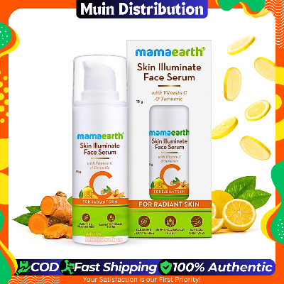 Picture of Mamaearth Illuminate Face Serum for Radiant Skin with Vitamin C and Turmeric - 30g