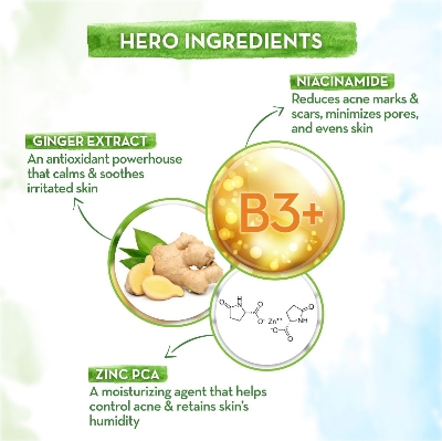 Picture of Mamaearth Skin Correct Face Serum with Niacinamide and Ginger Extract for Acne Marks and Scars - 30 ml