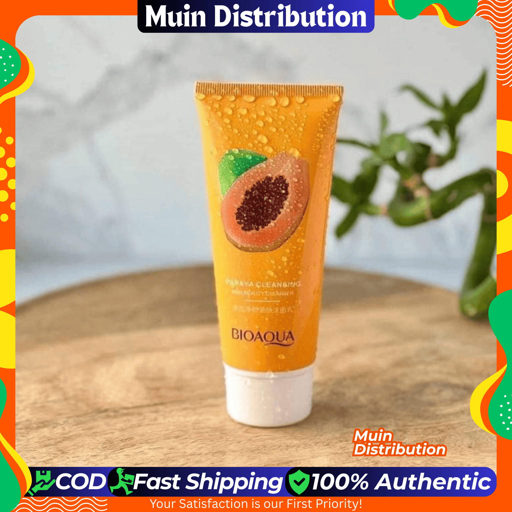 Picture of BIOAQUA Papaya Purifying Moisturizing Cleanser - 100g