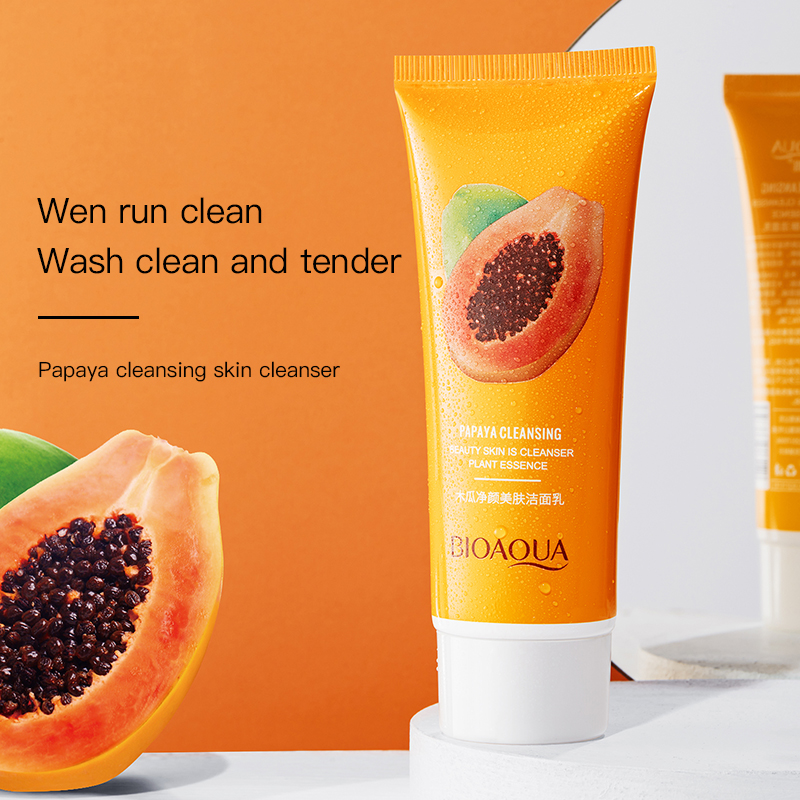 Picture of BIOAQUA Papaya Purifying Moisturizing Cleanser - 100g