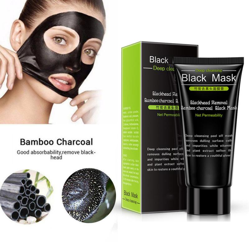 Picture of BIOAQUA Black Mask Bamboo Charcoal Blackhead Remover Mask – Deep Cleansing Peel-Off Face Mask for Pores & Oil Control (60g)