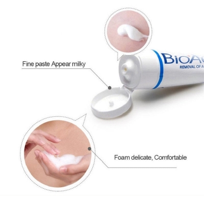 Picture of BIOAQUA - Facial Cleanser Acne Treatment Blackhead Remover Oil Whitening Shrink Pores Bioaqua Face Wash -100g - BQY00057