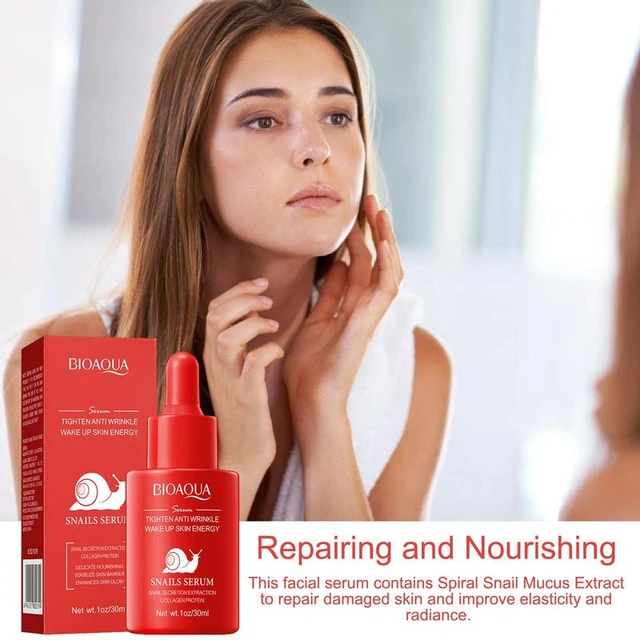 Picture of Bioaqua Snails Serum Tighten Anti Wrinkle Wake Up Skin Energy Essence 30ml