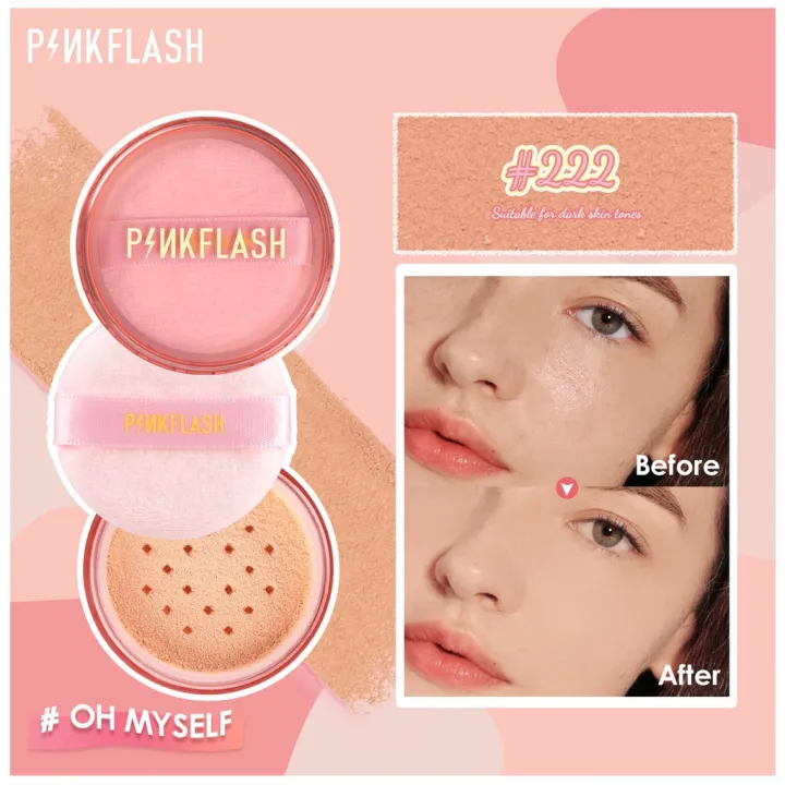 Picture of PinkFlash Loose Powder #222 (Suitable for dark skin tone) Long Lasting Oil Control Matte Loose powder