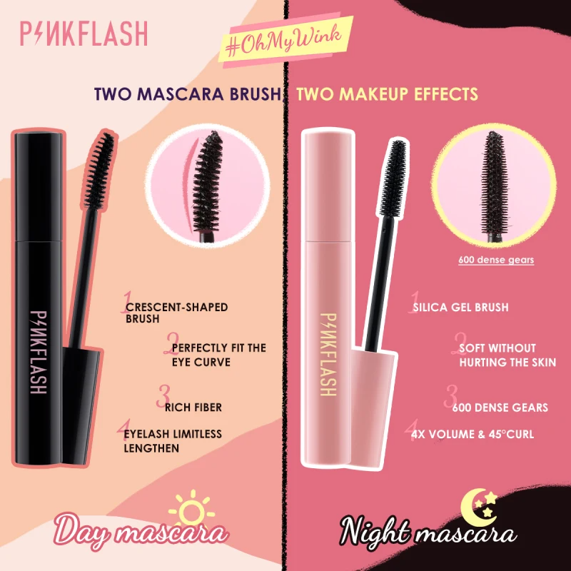 Picture of PinkFlash (Mascara) Waterproof Day & Night Mascara - 1pcs