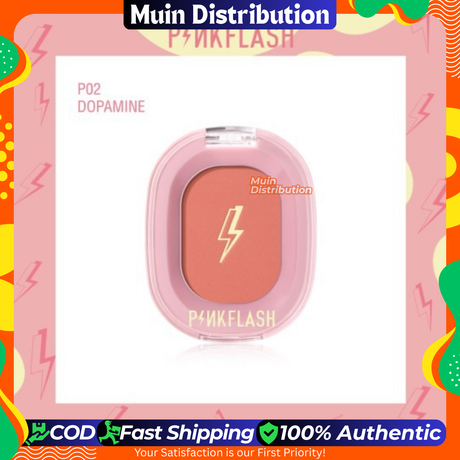 Picture of PinkFlash Soft Pigment Blush - #P02 Dopamine (Coral Peach)