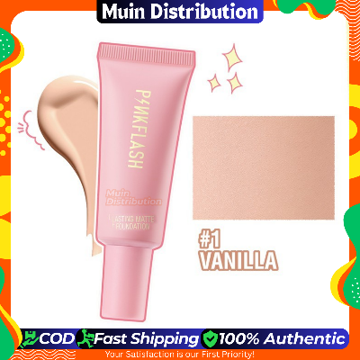 Picture of PinkFlash Foundation #1 Vanilla (Suitable for light to Pink) OhMySelf Foundation Weightless Lasting All Day High Coverage Oil Control Matte - 25g