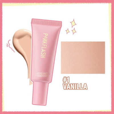 Picture of PinkFlash Foundation #1 Vanilla (Suitable for light to Pink) OhMySelf Foundation Weightless Lasting All Day High Coverage Oil Control Matte - 25g