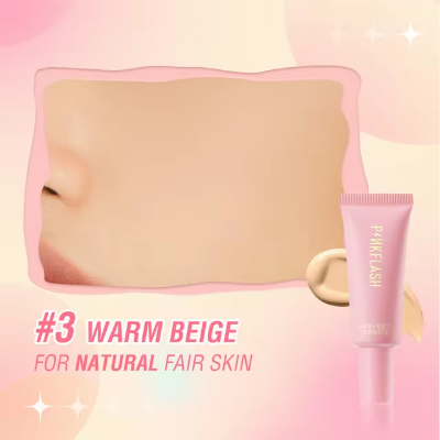 Picture of PinkFlash Foundation #3 Warm Beige (Suitable for Natural Warm) OhMySelf Foundation Weightless Lasting All Day High Coverage Oil Control Matte - 25g