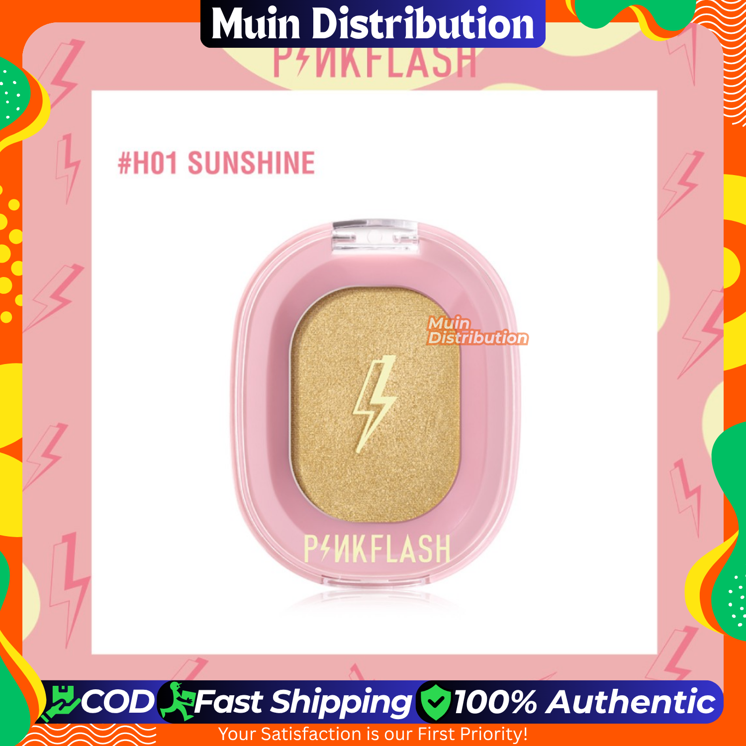 Picture of PinkFlash (Highlighter & Contour) #H01 Sunshine - All Over Face Highlighter & Contour Palette