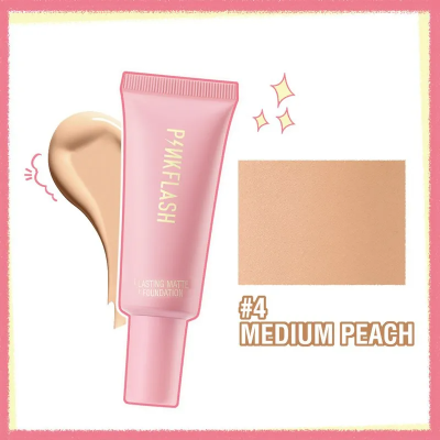Picture of PinkFlash Foundation #4 Medium peach (Suitable for warm pink) OhMySelf Foundation Weightless Lasting All Day High Coverage Oil Control Matte - 25g