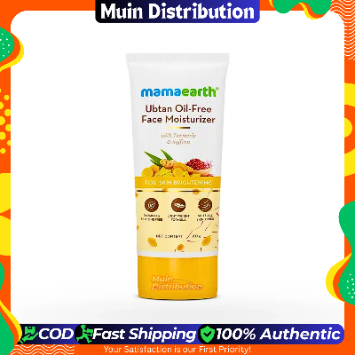 Picture of Mamaearth Ubtan Oil Free Face Moisturizer for Skin Brightening - 80 ml