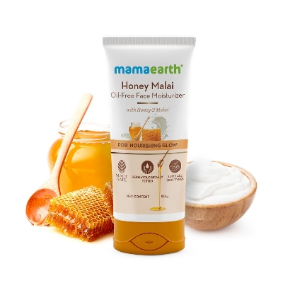 Picture of Mamaearth Honey Malai Oil-Free Face Moisturizer with Honey & Malai For Nourishing Glow - 80 g