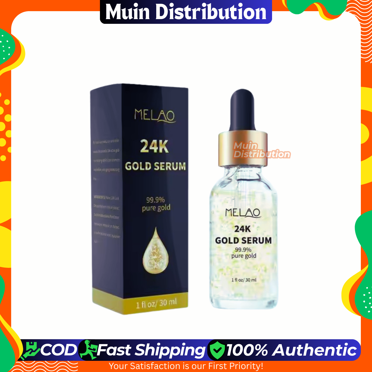 Picture of MELAO 24k Gold Serum 99.9% Pure Gold - 30 ml / 1fl oz
