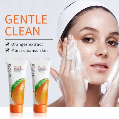 Picture of SADOER Vitamin C Moisturizing Deep Purifying Refreshing Fruit Plant Extract Facial Cleanser 100g - Face Wash