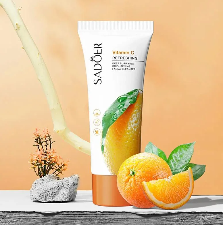 Picture of SADOER Vitamin C Moisturizing Deep Purifying Refreshing Fruit Plant Extract Facial Cleanser 100g - Face Wash