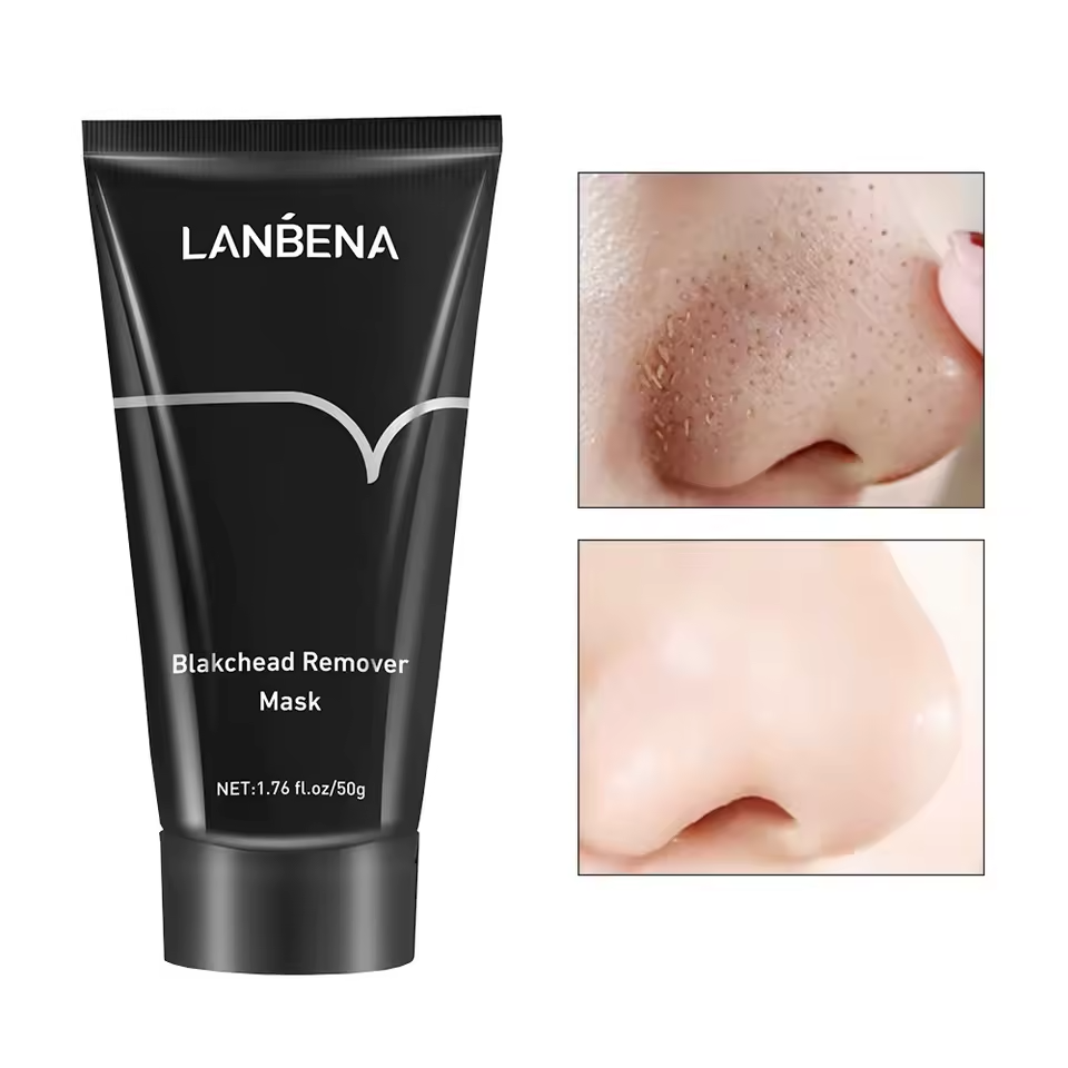 Picture of LANBENA Deep Cleaning Blackhead Remover Mask Remove Black head Acne Shrinking Pore Improve Rough Skin Acne Treatment Face Care - 50gm
