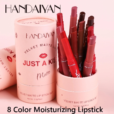 Picture of HANDAIYAN Just a Kiss velvet Lipstick set of 8 pcs