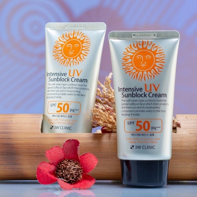 Picture of 3W Clinic Intensive UV Sunblock Cream SPF50 PA+++ 70ml
