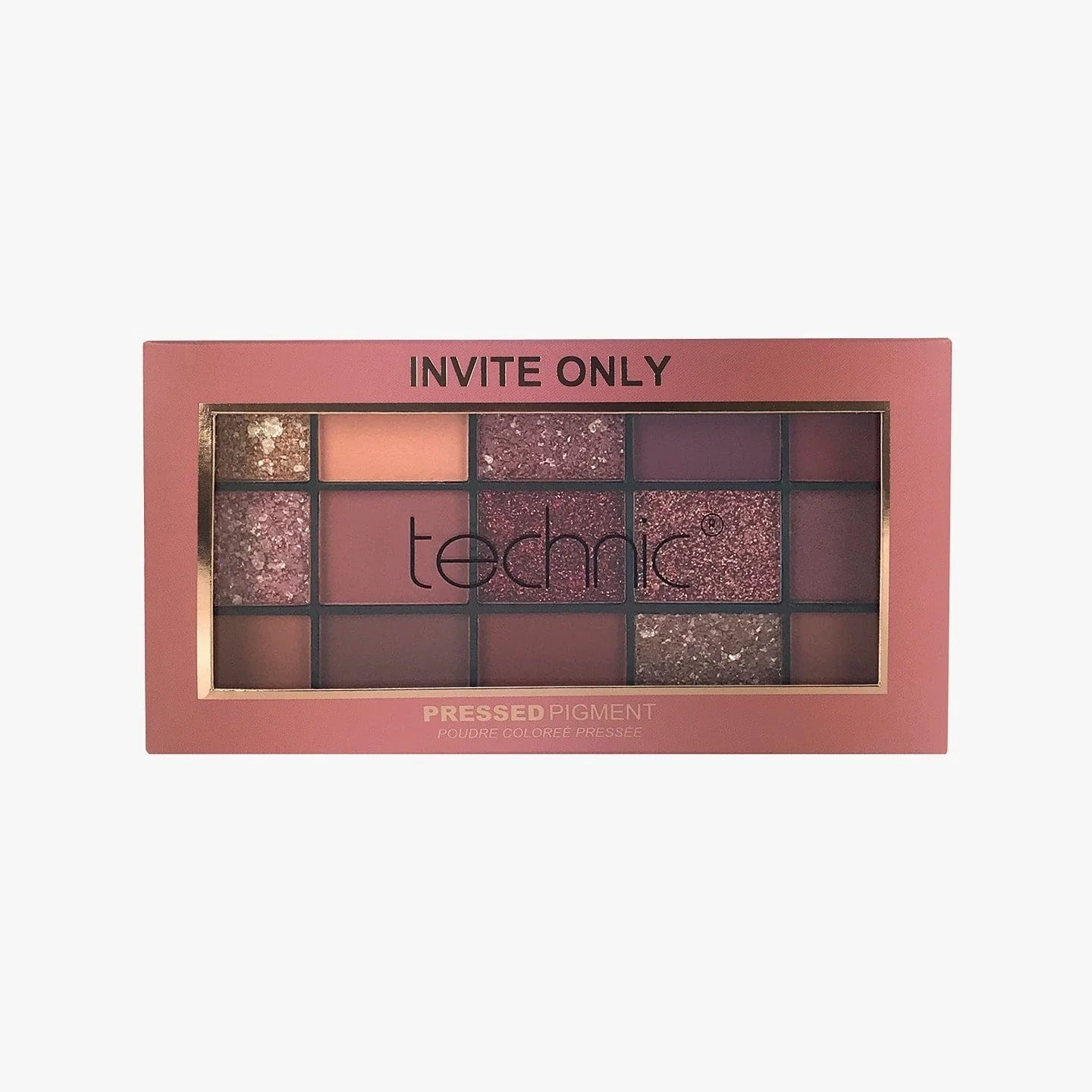 Picture of Technic Invite Only 15 Color Pressed Pigment Eye Shadow Palette - Invite Only - 30g