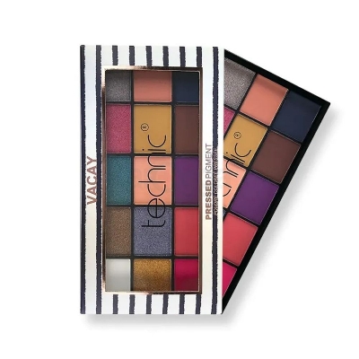 Picture of Technic Vacay 15 Color Pressed Pigment Eye Shadow Palette - Vacay - 30g