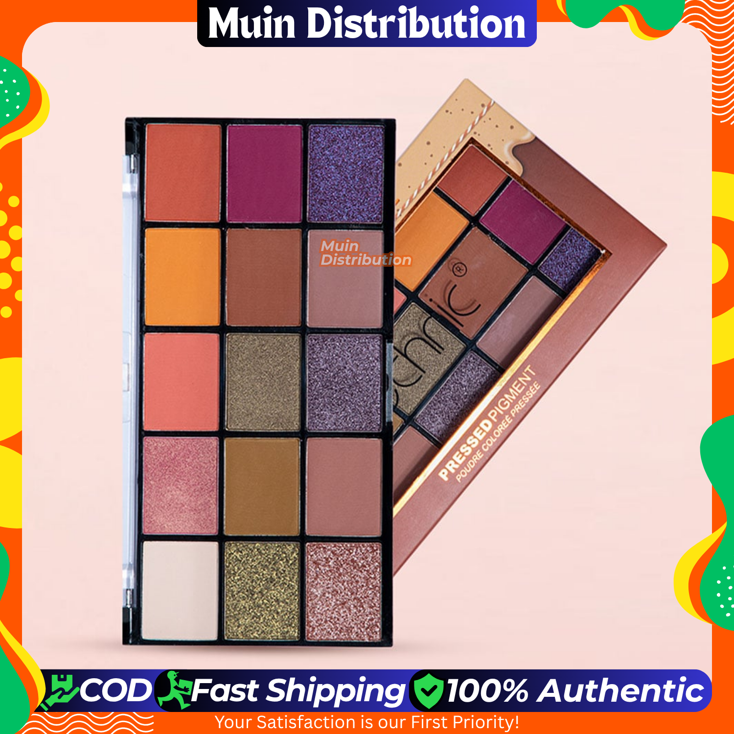 Picture of Technic Cinnamon Swirl 15 Color Pressed Pigment Eye Shadow Palette - Cinnamon Swirl - 30g