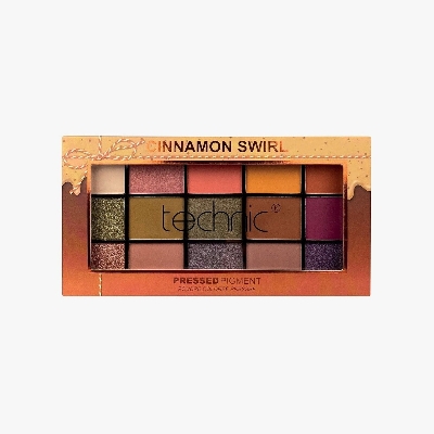 Picture of Technic Cinnamon Swirl 15 Color Pressed Pigment Eye Shadow Palette - Cinnamon Swirl - 30g