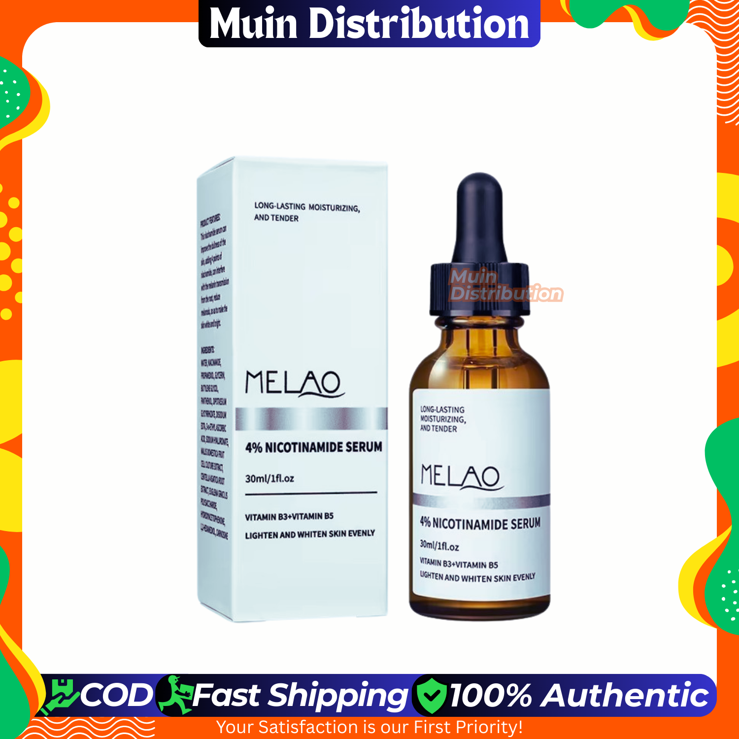 Picture of MELAO 4% Nicotinamide Serum Hydrating 30ml/1fl.oz