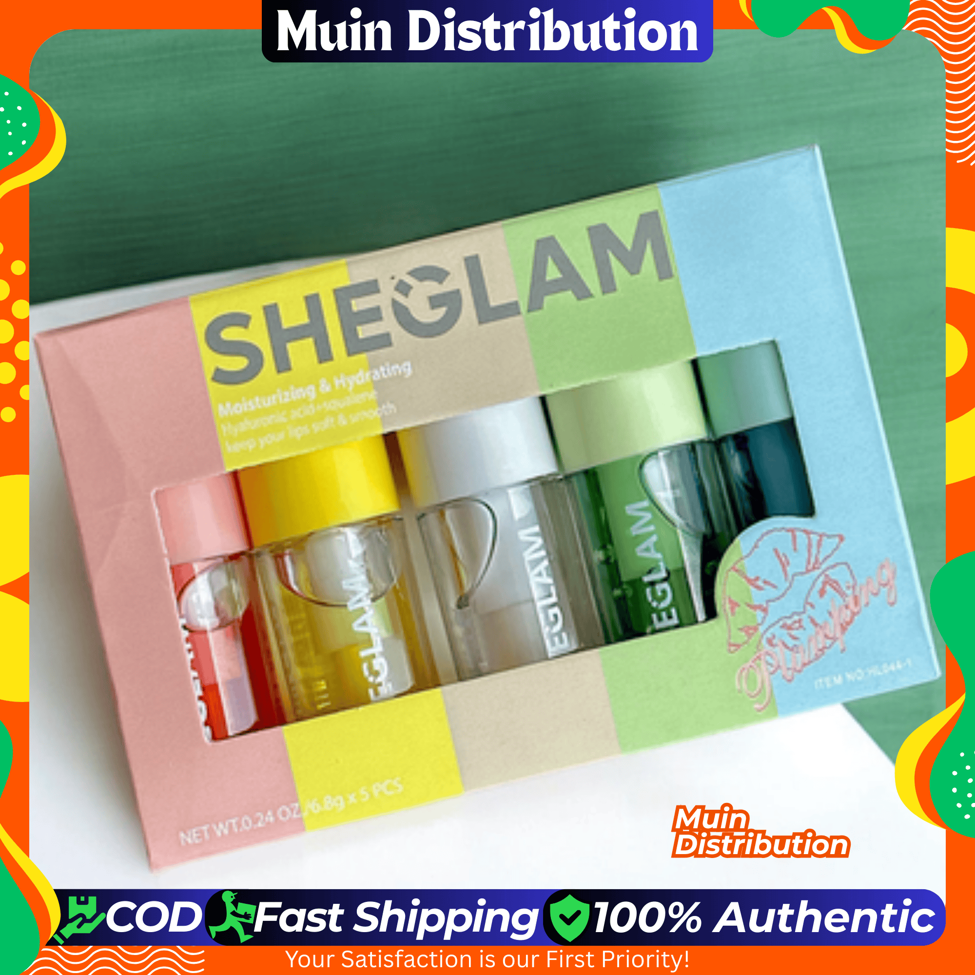 Picture of SHEGLAM Jelly Wow Hydrating Lip Oil set of 5 piece