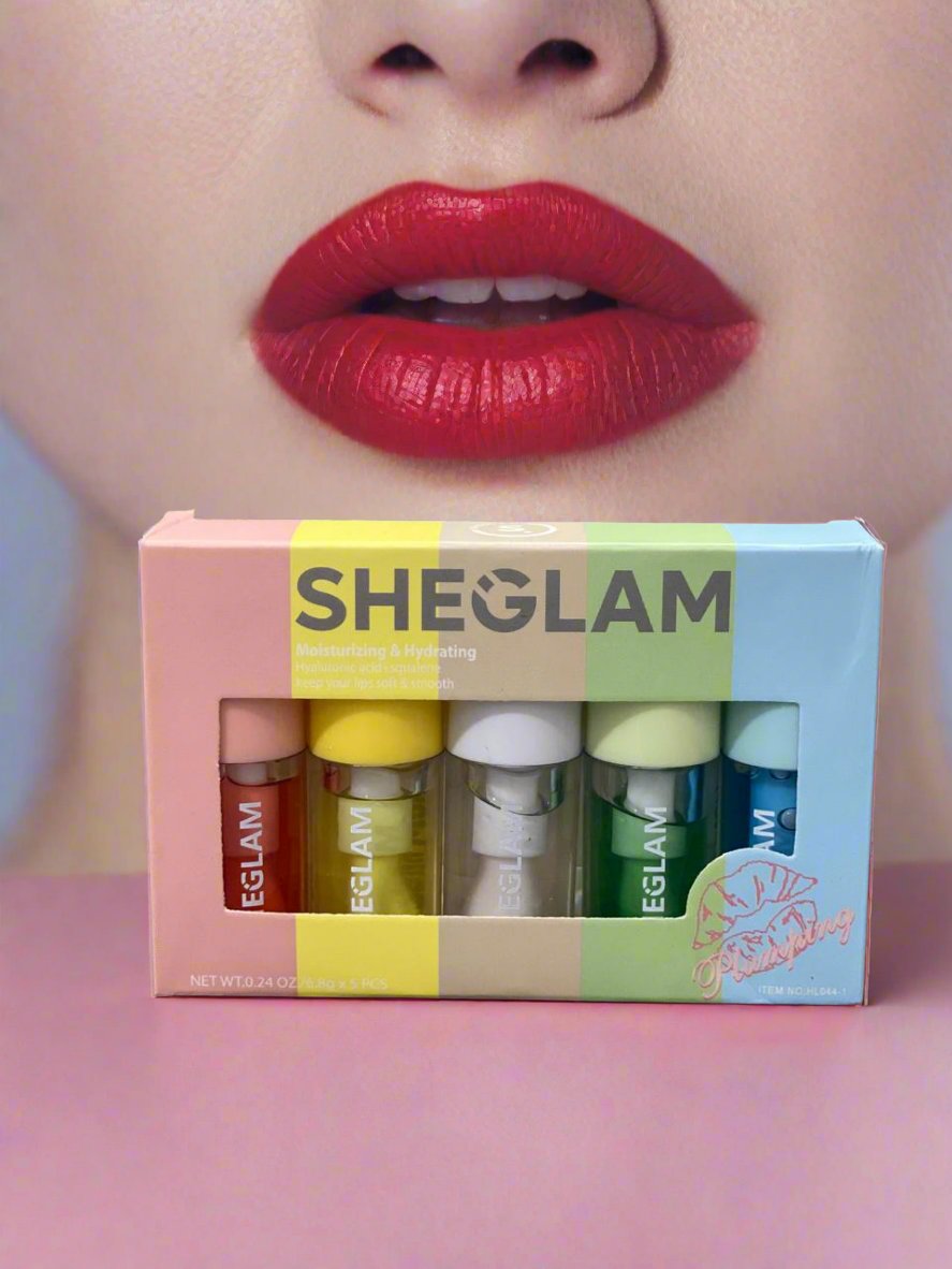 Picture of SHEGLAM Jelly Wow Hydrating Lip Oil set of 5 piece