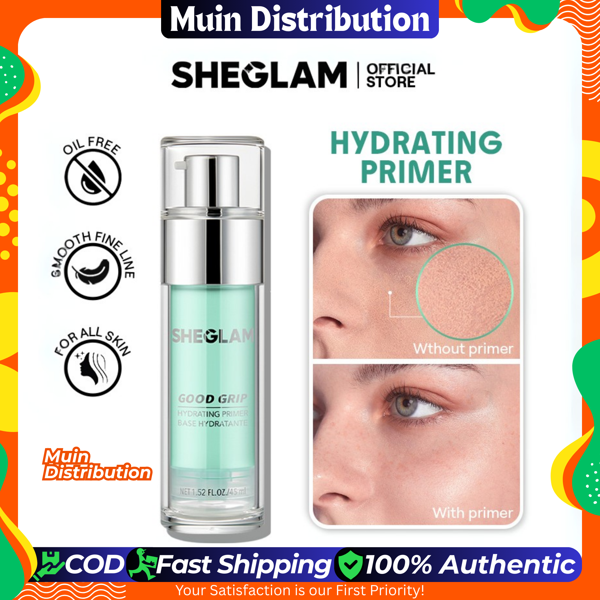 Picture of SHEGLAM Good Grip Hydrating Primer Good Grip - 45ml / 1.52 FL.OZ.