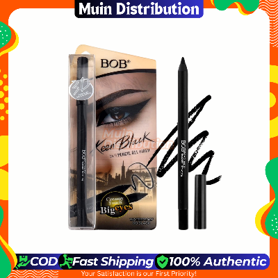Picture of BOB Keen Black Pencil Gel Liner Kajal - Black