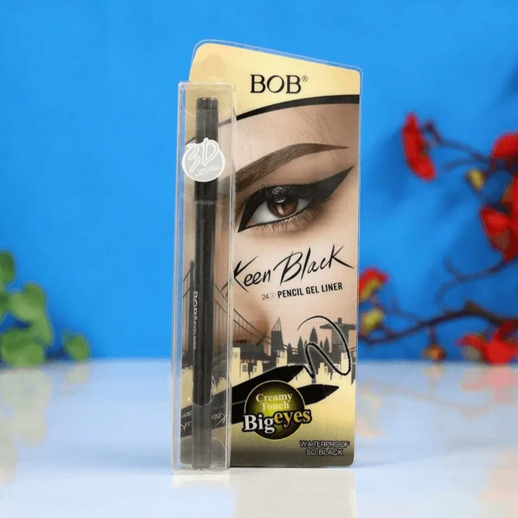 Picture of BOB Keen Black Pencil Gel Liner Kajal - Black