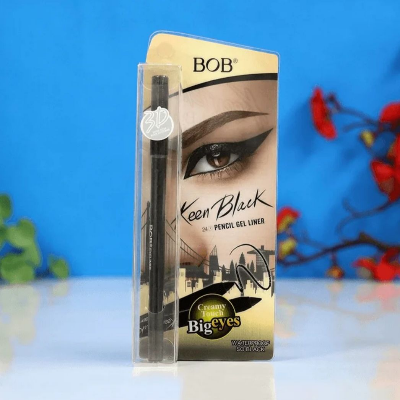Picture of BOB Keen Black Pencil Gel Liner Kajal - Black
