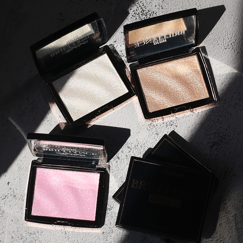 Picture of New HOJO Highlighter Makeup Shimmer Powder Highlighter Palette Base Illuminator Highlight Face Contour Golden Bronzer