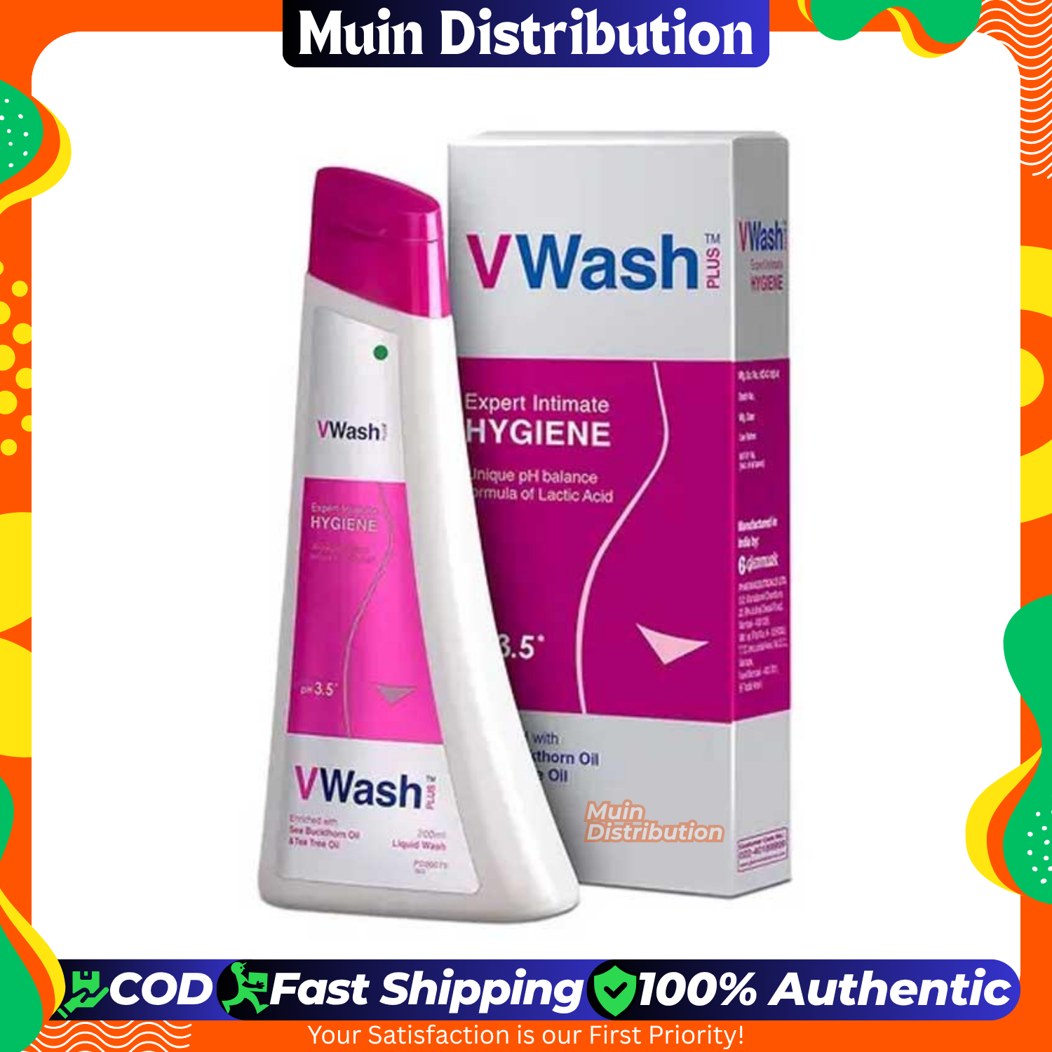 Picture of V Wash Plus Expert Intimate Hygiene Wash Suitable For All Skin Types - 100ml (8901030815911)