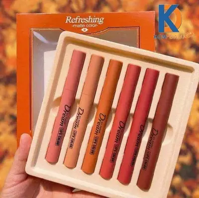 Picture of Heng Fang Refreshing Matte Velvet Lipsticks Set of 6pcs - Dream Matte Velvet Lipstick