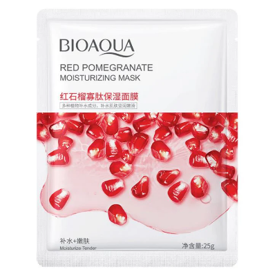 Picture of BIOAQUA Red Pomegranate Moisturizing Face Mask - Sheet Mask - 1pcs