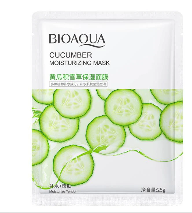 Picture of BIOAQUA Cucumber Moisturizing Face Mask - Sheet Mask - 1pcs