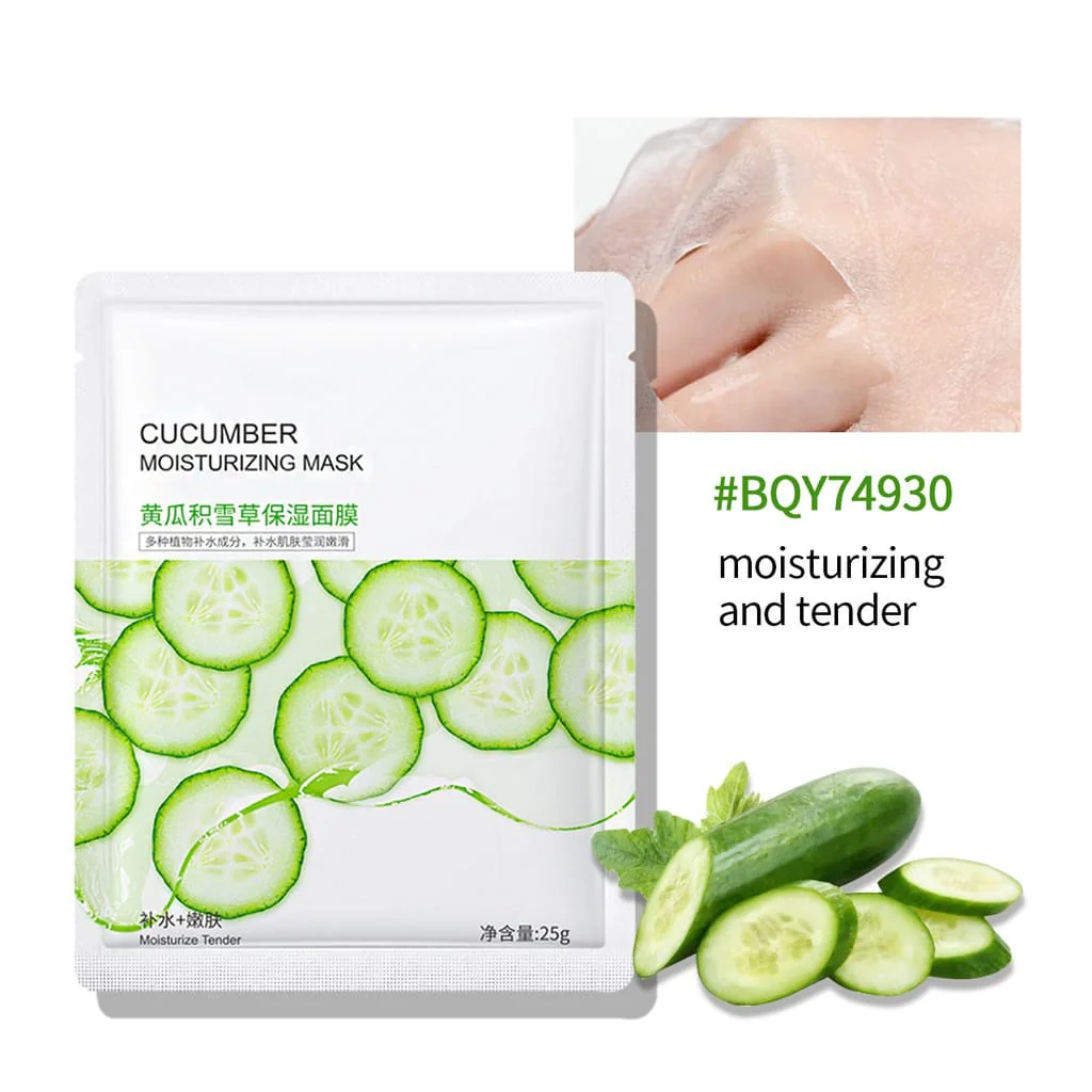 Picture of BIOAQUA Cucumber Moisturizing Face Mask - Sheet Mask - 1pcs