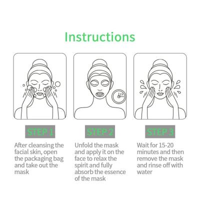 Picture of BIOAQUA Cucumber Moisturizing Face Mask - Sheet Mask - 1pcs